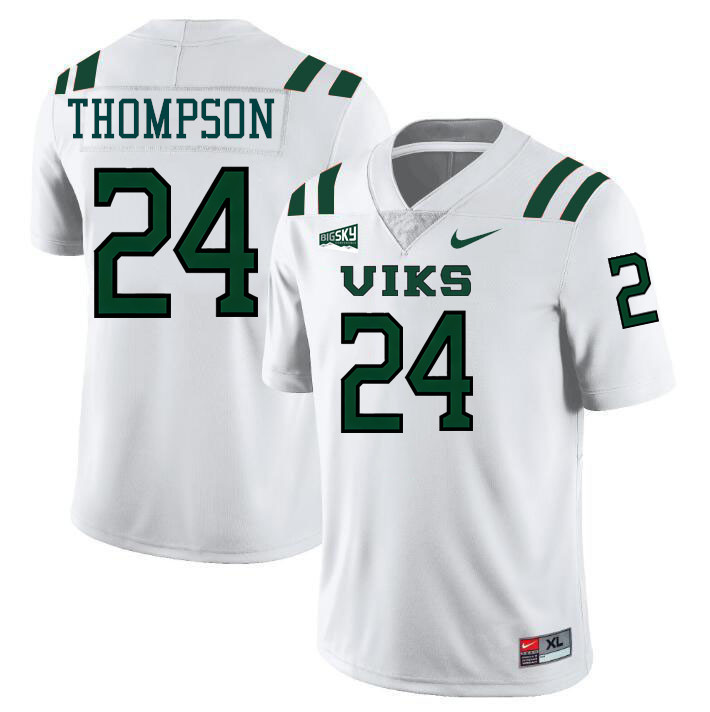 Portland State Vikings #24 Delon Thompson College Footbaall Jerseys,Uniforms Stitched-White